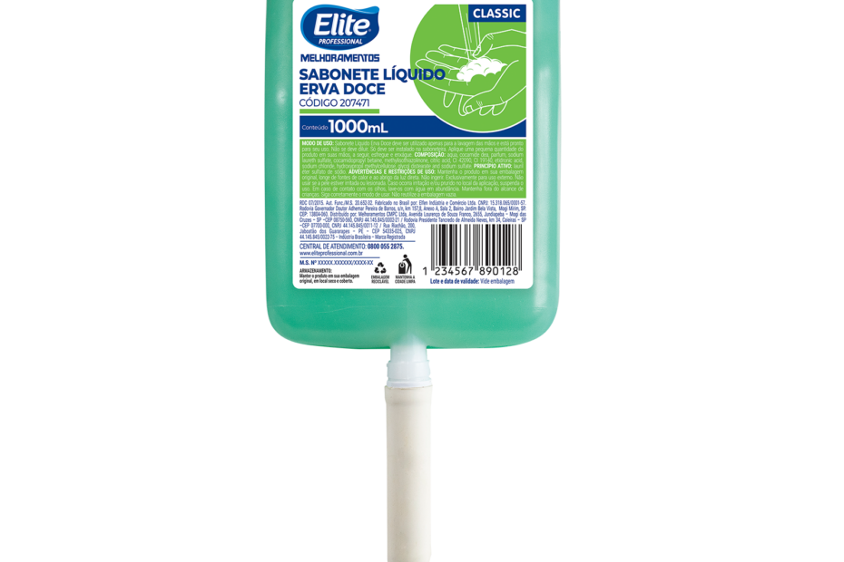 Sabonete liquido Elite Professional Classic erva doce 207471