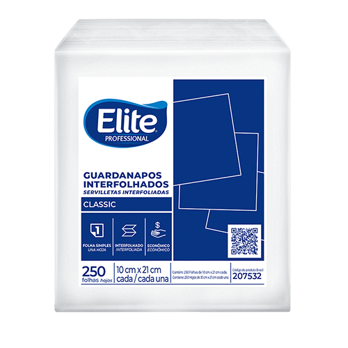 Guardanapo Elite Professional interfolhado Classic folha simples codigo 207532
