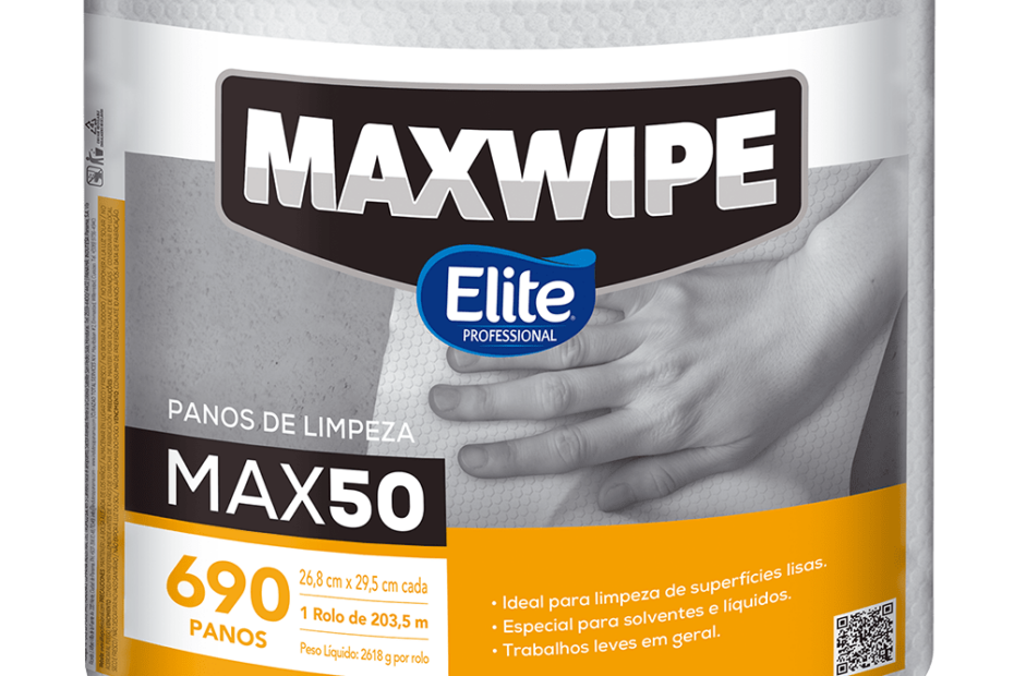 Pano de limpeza Elite Professional Maxwipe Max50 bobina 207610