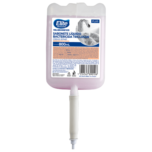 Refil sabonete liquido bactericida Elite Professional Triclosan 207487