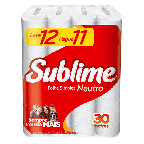 Papel Higienico Sublime Neutro codigo 201545