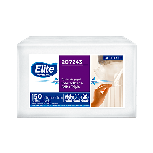 Papel toalha interfolhado Elite Professional Excellence folha tripla 207243