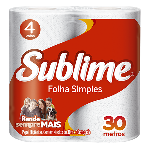 Papel Higienico Sublime Folha Simples codigo 201510